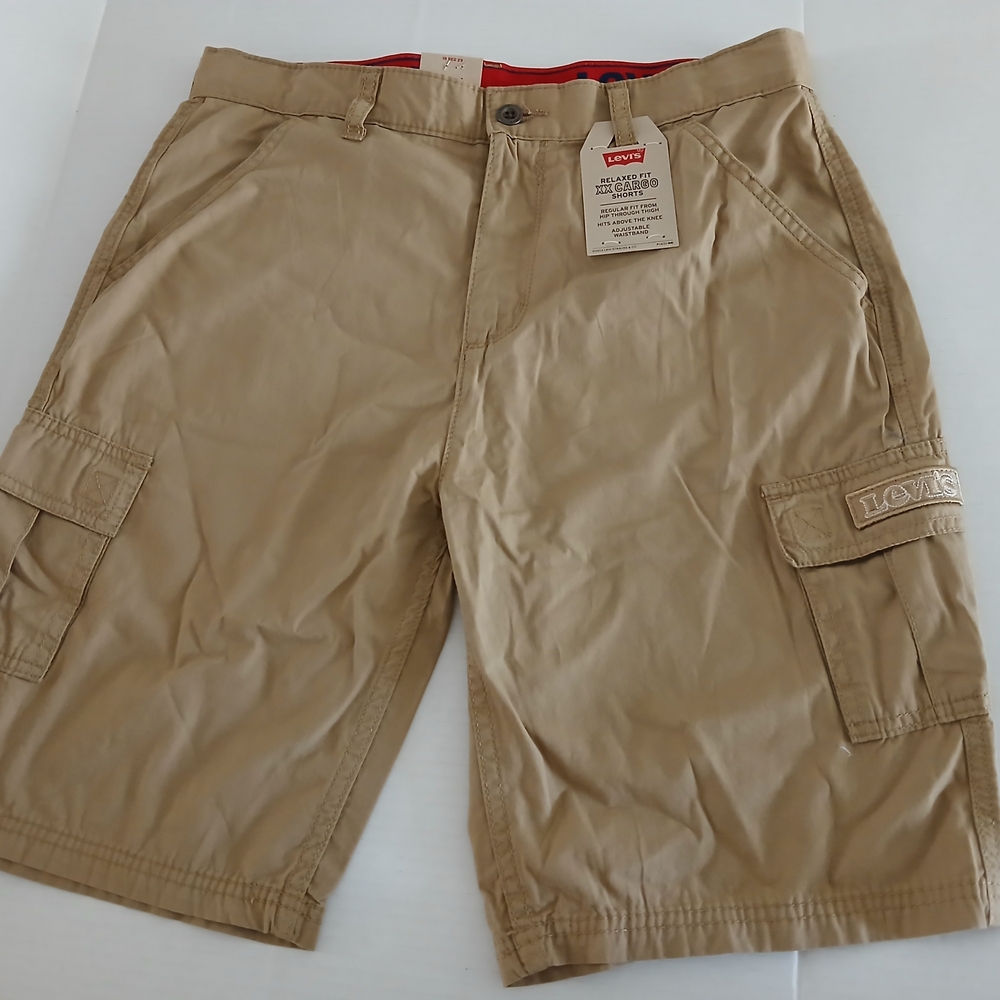 Levi's Tan Cargo Shorts for Boy Size 14 Reg 27W New